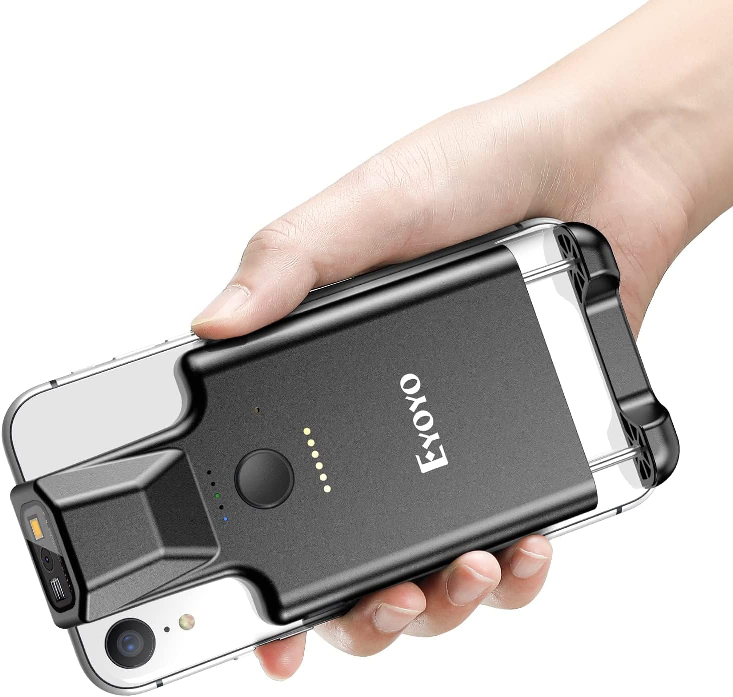 Document Scanner Portable - Eyoyo EY-017 Back Clip Bluetooth Barcode