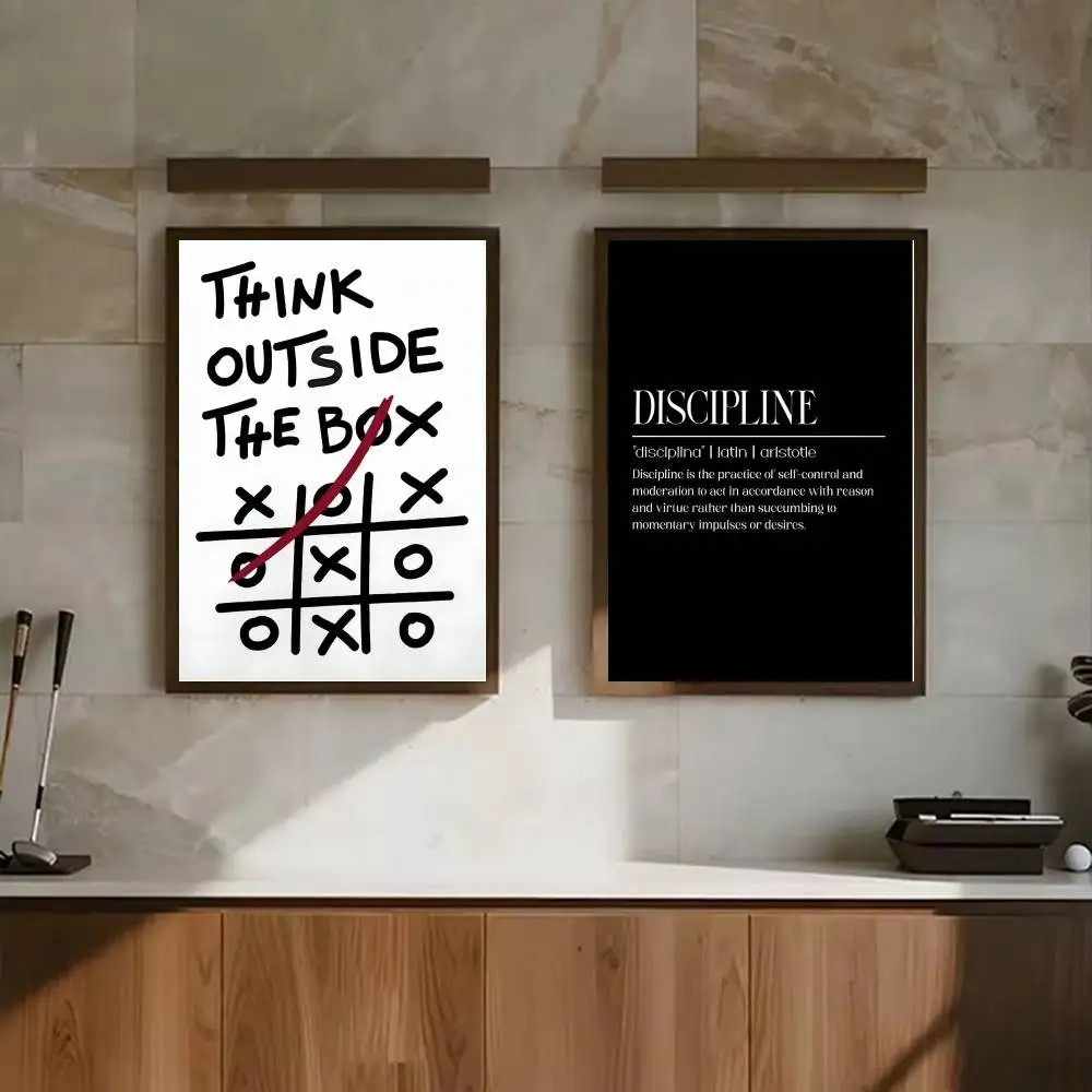 Black White Inspirational Text - Home Office Room Inspiration ulasan dan harga