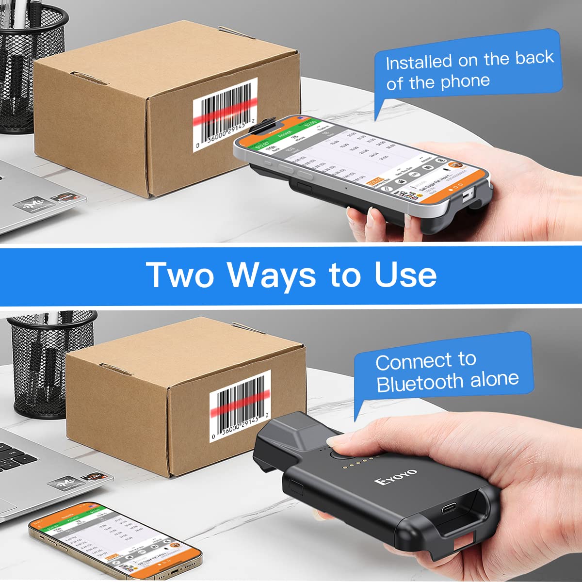 Eyoyo EY-017 Back Clip Bluetoo - Document Scanner Portable ulasan dan harga
