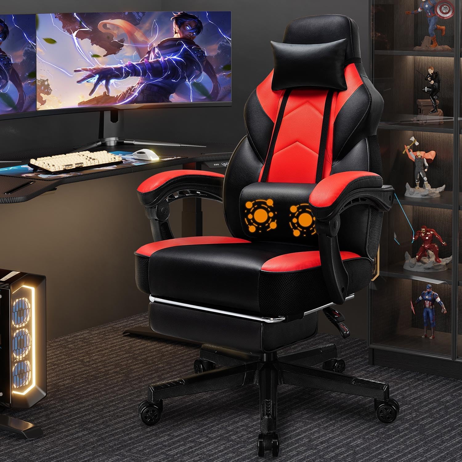Gaming Chair with Footrest, Ma - Ergonomic Office Chair ulasan dan harga