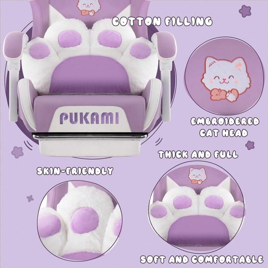 Pink Gaming Chair With Linked  - Ergonomic Office Chair ulasan dan harga