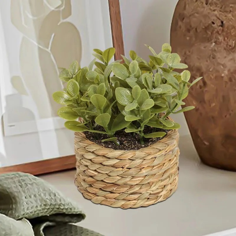 1pcs Woven Small Artificial Gr - Home Office Layout ulasan dan harga