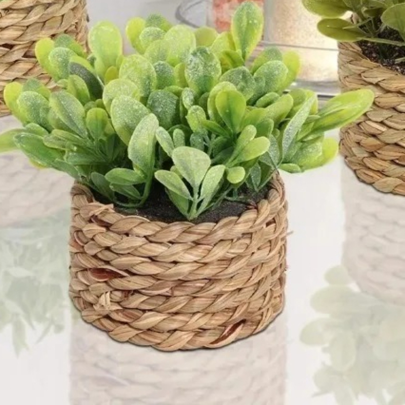 1pcs Woven Small Artificial Gr - Home Office Layout ulasan dan harga